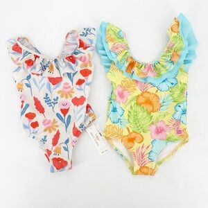 2 One Piece Ruffle Butts and Angel Season NEW